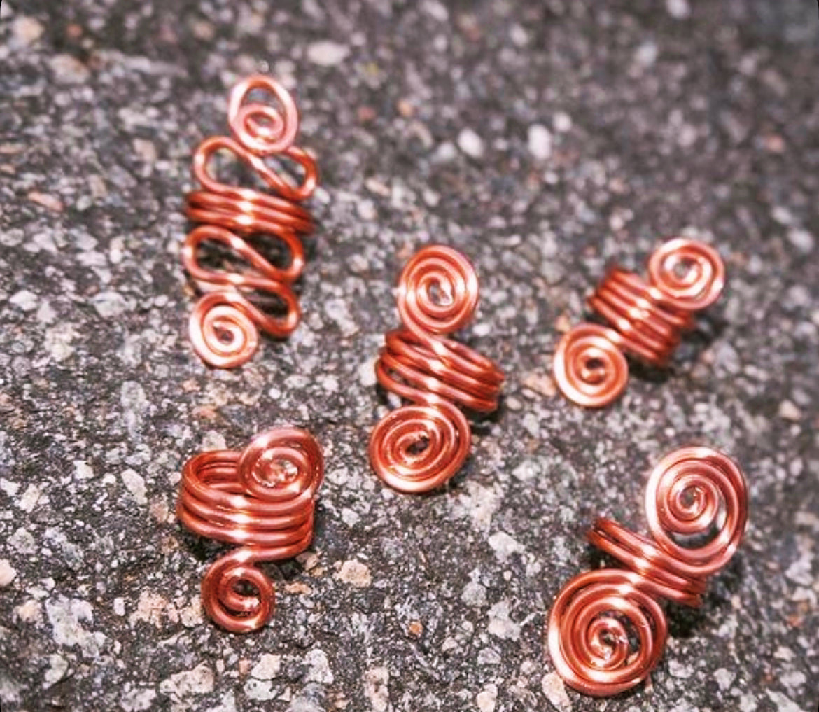 Cinna Swirl Copper Wire Rings (Unisex)