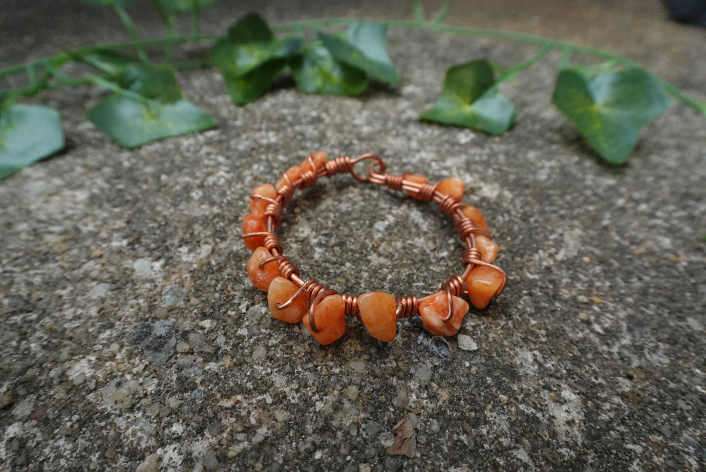 Sunflower Wired Wrapped Children’s Bracelet